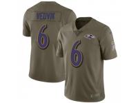 Limited Youth Kaare Vedvik Baltimore Ravens Nike 2017 Salute to Service Jersey - Green