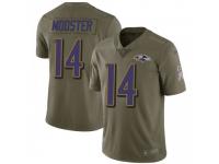 Limited Youth Sean Modster Baltimore Ravens Nike 2017 Salute to Service Jersey - Green