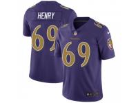 Limited Youth Willie Henry Baltimore Ravens Nike Color Rush Vapor Untouchable Jersey - Purple