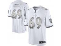 Limited Youth Willie Henry Baltimore Ravens Nike Platinum Jersey - White