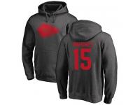 Men #15 Patrick Mahomes Ash Football One Color Kansas City Chiefs Pullover Hoodie