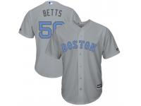 Men 2017 Father Day Boston Red Sox #50 Mookie Betts Gray Cool Base Jersey