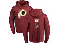 Men #23 Bryce Love Maroon Football Backer Washington Redskins Pullover Hoodie
