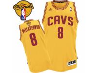 Men Adidas Cleveland Cavaliers #8 Matthew Dellavedova Swingman Gold Alternate 2016 The Finals Patch NBA Jersey