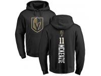 Men Adidas NHL Vegas Golden Knights #11 Curtis McKenzie Backer Black Pullover Hoodie Adidas