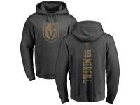 Men Adidas NHL Vegas Golden Knights #15 Jon Merrill One Color Backer Charcoal Pullover Hoodie Adidas