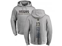 Men Adidas NHL Vegas Golden Knights #17 Vegas Strong Backer Gray Pullover Hoodie Adidas