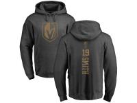 Men Adidas NHL Vegas Golden Knights #19 Reilly Smith One Color Backer Charcoal Pullover Hoodie Adidas