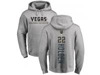 Men Adidas NHL Vegas Golden Knights #22 Nick Holden Backer Gray Pullover Hoodie Adidas