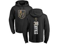 Men Adidas NHL Vegas Golden Knights #38 Tomas Hyka Backer Black Pullover Hoodie Adidas