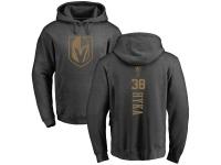 Men Adidas NHL Vegas Golden Knights #38 Tomas Hyka One Color Backer Charcoal Pullover Hoodie Adidas