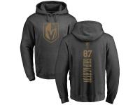 Men Adidas NHL Vegas Golden Knights #87 Vadim Shipachyov One Color Backer Charcoal Pullover Hoodie Adidas