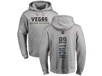 Men Adidas NHL Vegas Golden Knights #89 Alex Tuch Backer Gray Pullover Hoodie Adidas