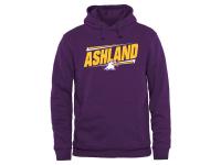 Men Ashland Eagles Double Bar Pullover Hoodie - Purple