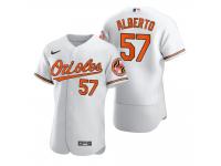 Men Baltimore Orioles Hanser Alberto Nike White 2020 Jersey