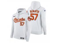 Men Baltimore Orioles Hanser Alberto Nike White Home Hoodie