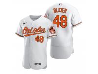 Men Baltimore Orioles Richard Bleier Nike White 2020 Jersey