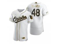 Men Baltimore Orioles Richard Bleier Nike White Golden Edition Jersey