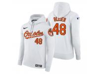 Men Baltimore Orioles Richard Bleier Nike White Home Hoodie