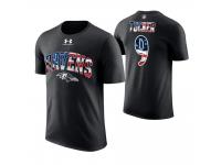 Men Baltimore Ravens Justin Tucker #9 Stars and Stripes 2018 Independence Day American Flag T-Shirt
