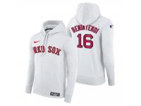 Men Boston Red Sox Andrew Benintendi Nike White Home Hoodie