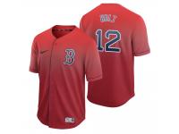 Men Boston Red Sox Brock Holt Red Fade Nike Jersey