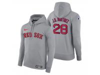 Men Boston Red Sox J.D. Martinez Nike Gray Road Hoodie