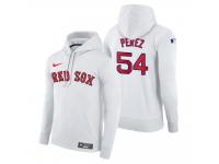 Men Boston Red Sox Martin Perez Nike White Home Hoodie
