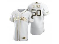 Men Boston Red Sox Mookie Betts Nike White Golden Edition Jersey