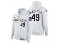 Men Colorado Rockies Antonio Senzatela Nike White Home Hoodie