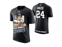 Men Dallas Cowboys Chidobe Awuzie #24 Black Cartoon And Comic Artistic Painting T-Shirt