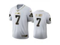 Men Harrison Butker Chiefs White 100th Season Golden Edition Jersey