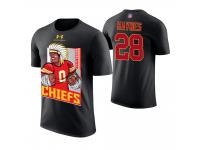 Men Kansas City Chiefs Abner Haynes #28 Black Cartoon And Comic Artistic Painting Retired Player T-Shirt