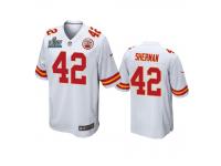 Men Kansas City Chiefs Anthony Sherman White Super Bowl LIV Game Jersey