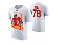 Men Kansas City Chiefs Bobby Bell #78 White Cartoon And Comic Artistic Painting Retired Player T-Shirt