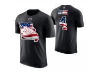 Men Kansas City Chiefs Chad Henne #4 Stars and Stripes 2018 Independence Day American Flag T-Shirt