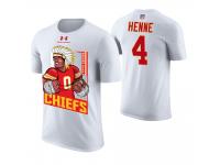 Men Kansas City Chiefs Chad Henne #4 White Cartoon And Comic Artistic Painting T-Shirt