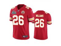 Men Kansas City Chiefs Damien Williams Red Super Bowl LIV Vapor Limited Jersey 100th