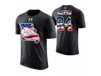 Men Kansas City Chiefs David Amerson #24 Stars and Stripes 2018 Independence Day American Flag T-Shirt