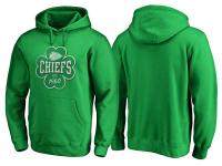 Men Kansas City Chiefs Kelly Green St. Patrick Day Emerald Isle Pullover Hoodie