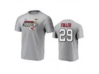 Men Kansas City Chiefs Kendall Fuller Heather Gray Super Bowl LIV Champions Trophy Collection Locker Room T-Shirt
