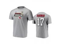 Men Kansas City Chiefs Mecole Hardman Heather Gray Super Bowl LIV Champions Trophy Collection Locker Room T-Shirt