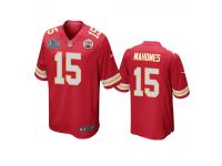 Men Kansas City Chiefs Patrick Mahomes Red Super Bowl LIV Game Jersey