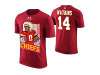 Men Kansas City Chiefs Sammy Watkins #14 Red Cartoon And Comic Artistic Painting T-Shirt