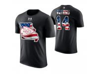 Men Kansas City Chiefs Sammy Watkins #14 Stars and Stripes 2018 Independence Day American Flag T-Shirt