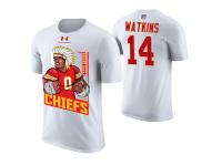 Men Kansas City Chiefs Sammy Watkins #14 White Cartoon And Comic Artistic Painting T-Shirt