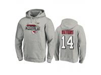 Men Kansas City Chiefs Sammy Watkins Heather Gray Super Bowl LIV Champions Trophy Collection Locker Room Pullover Hoodie
