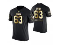 Men Kansas City Chiefs Willie Lanier #63 Metall Dark Golden Special Limited Edition Retired Player With Message T-Shirt