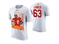 Men Kansas City Chiefs Willie Lanier #63 White Cartoon And Comic Artistic Painting Retired Player T-Shirt