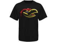 Men Kansas Jayhawks Black Blackout T-shirt